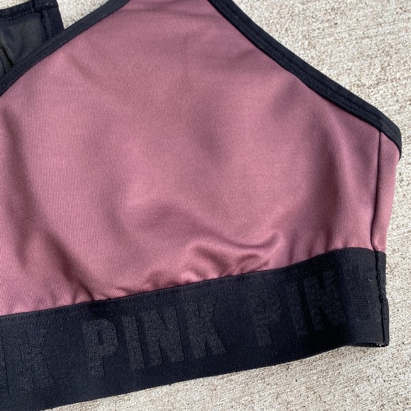 Pink Victoria’s Secret Padded Sports Bra Pink size medium - Picture 2 of 5